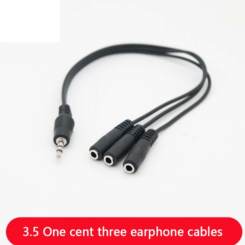 1Pc 3.5mm 3 Way Port Aux Multi - Earphone Splitter Jack recension och pris