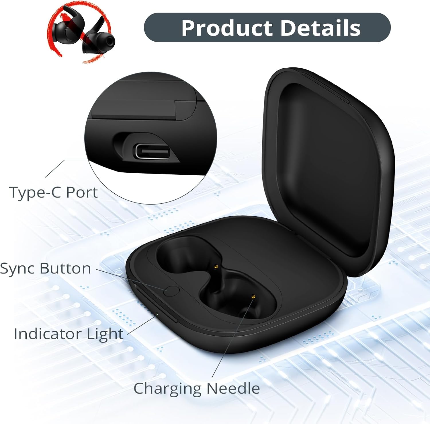 Replacement Charging Case For  - Earbuds Charging Case recension och pris