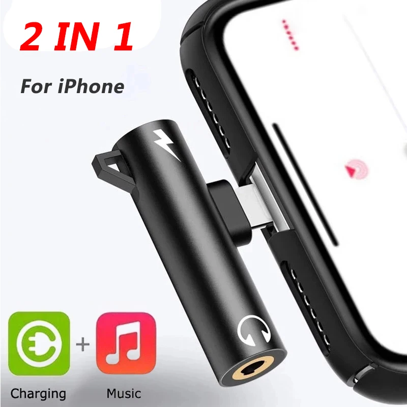 2 In1 Adapter Splitter For iPh - Earphone Splitter Jack recension och pris