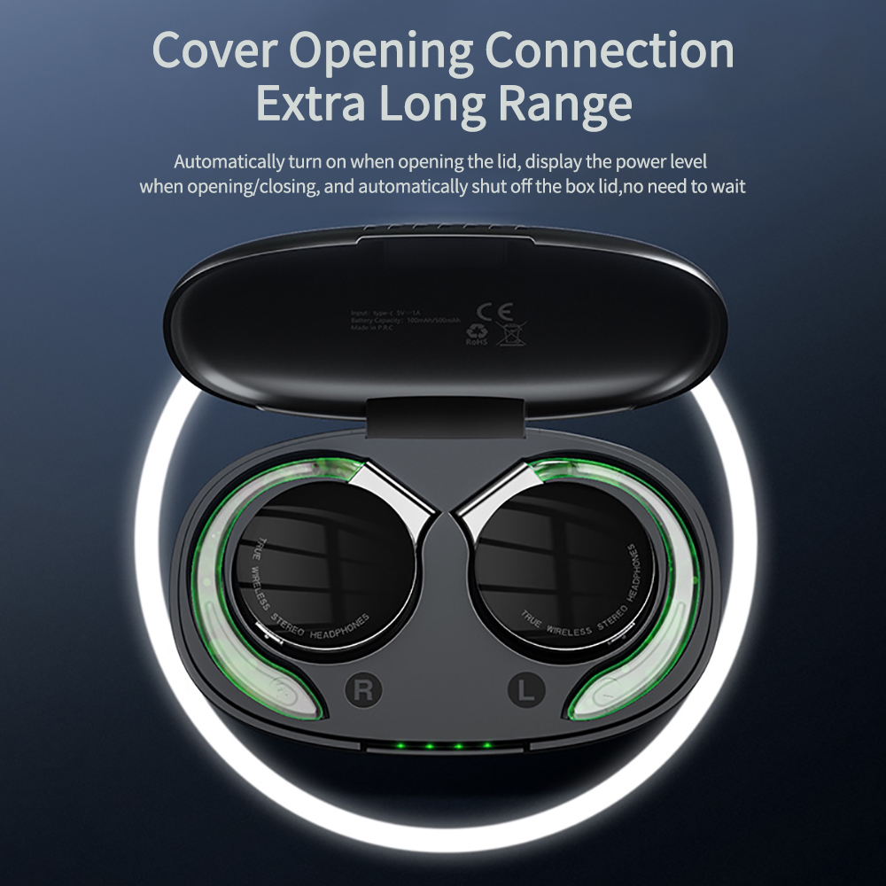F2 TWS Wireless Bluetooth Head - Sports Earphone Hook recension och pris