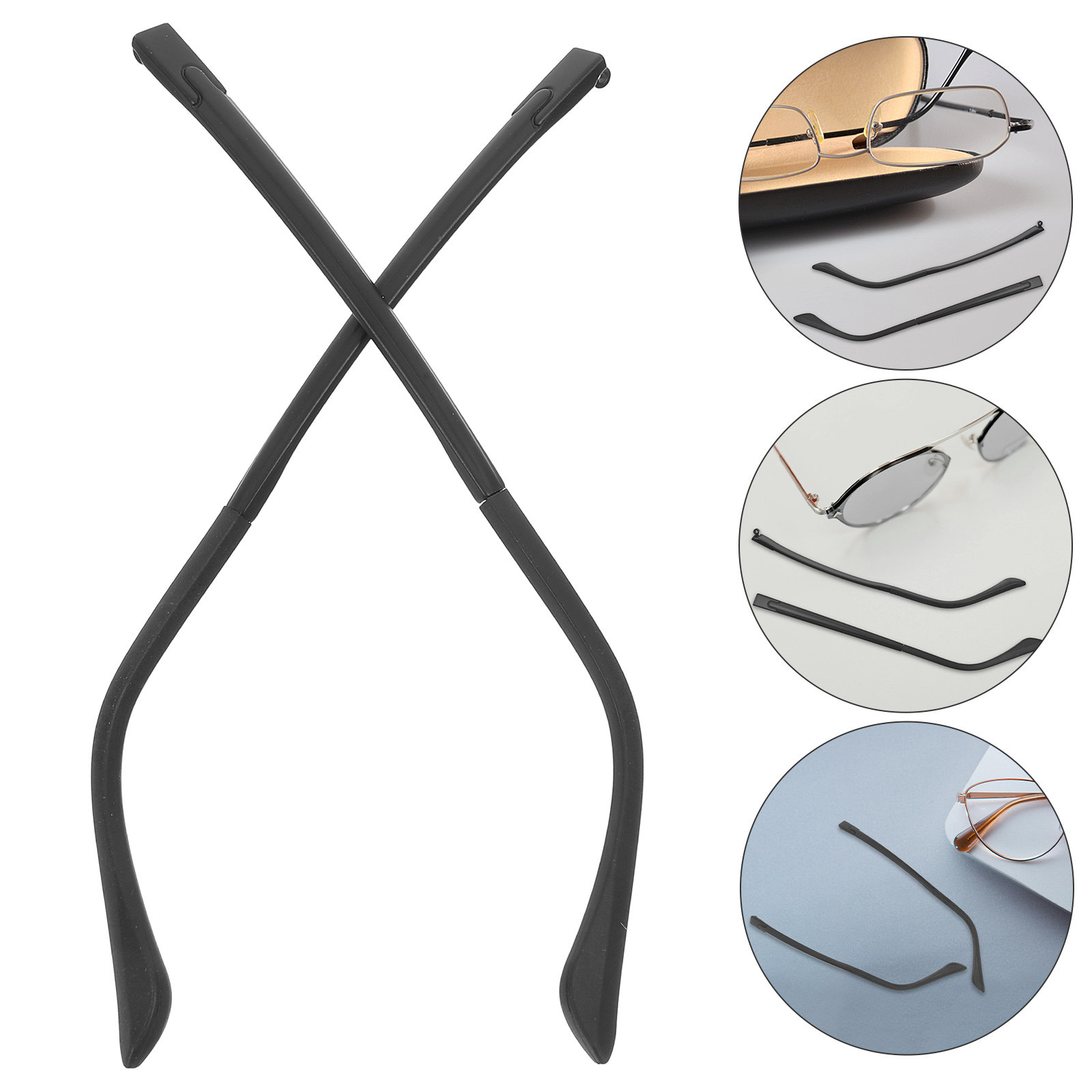 Universal Eyeglass Temple End  - Silicone Ear Tip Replacement recension och pris