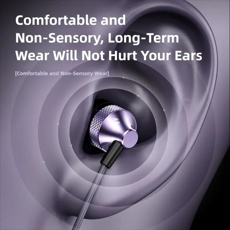 Portable Type C 3.5mm Music Ea - Wired Earphone Mic recension och pris