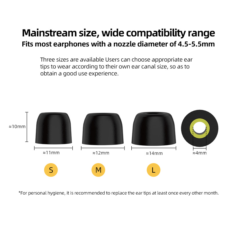 KZ Foam Tips T400 Reduced Toot - Earphone Foam Tip recension och pris