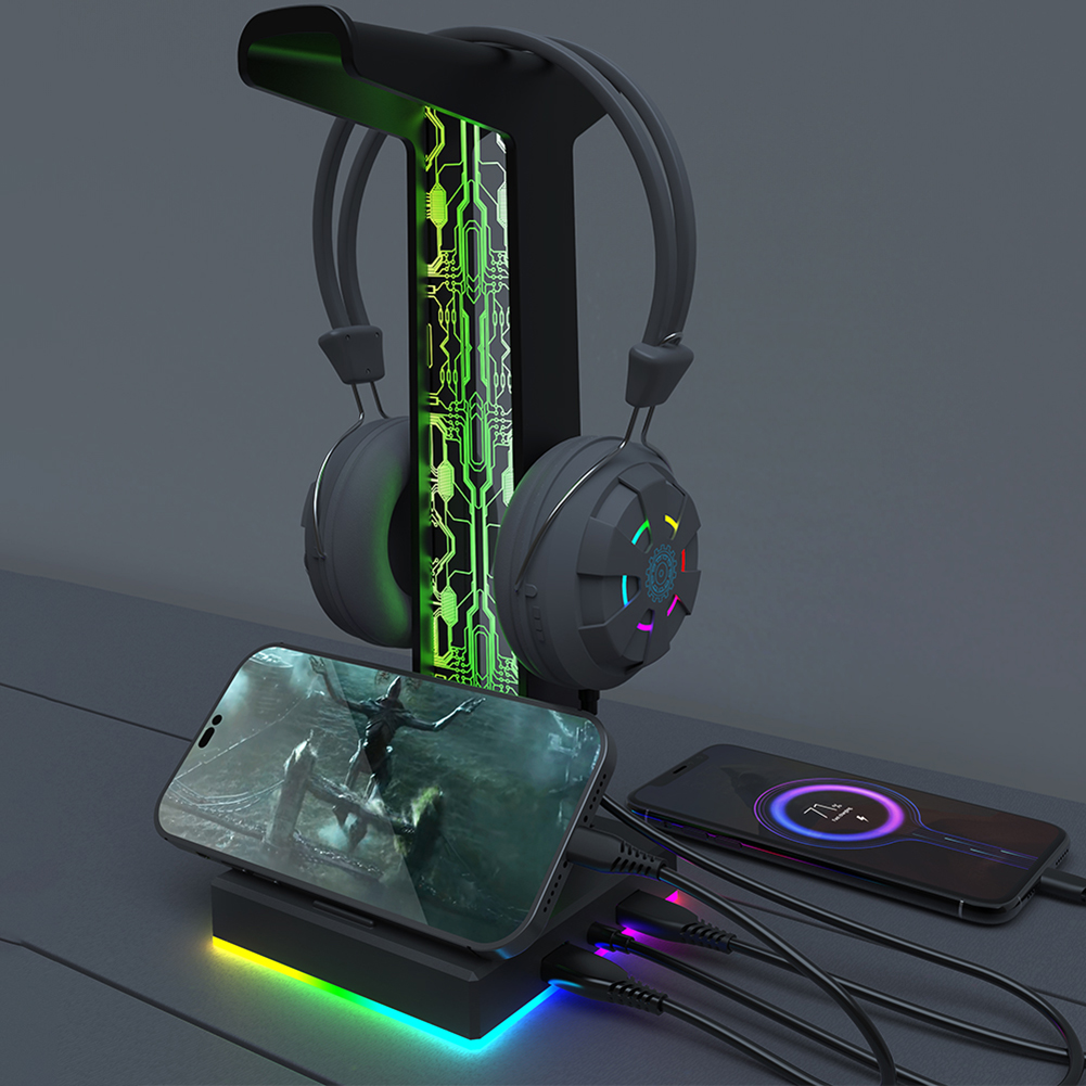 RGB Gaming Headphone Stand Dua - Gaming Headset Rgb recension och pris