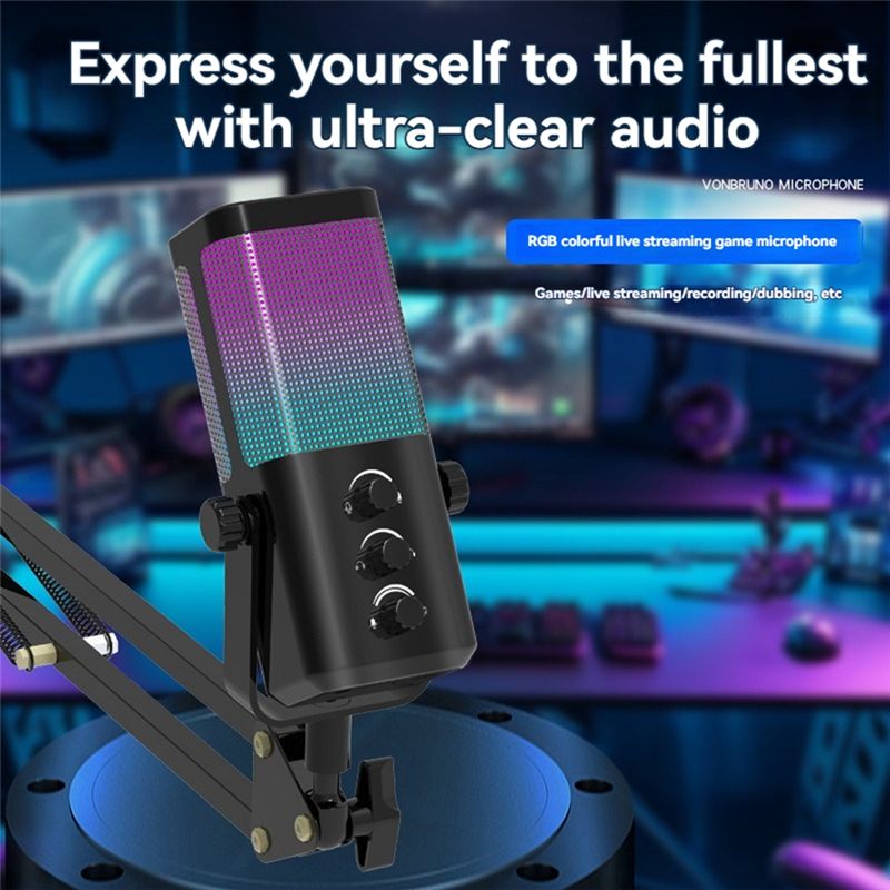 ABZZ-RGB Gaming Microphone USB - Gaming Headset Rgb recension och pris